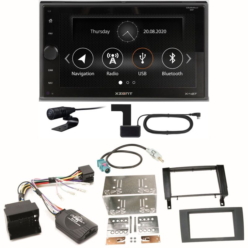 Xzent X-427 Digitalradio Bluetooth USB Einbauset für Mercedes SLK R171 ab 2008 Xzent X-427 Digitalradio Bluetooth USB Einbauset für Mercedes SLK R171 ab 2008