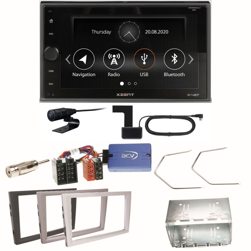 Xzent X-427 Bluetooth DAB Einbauset für Opel Omega B Meriva A Agila Vivaro Xzent X-427 Bluetooth DAB Einbauset für Opel Omega B Meriva A Agila Vivaro