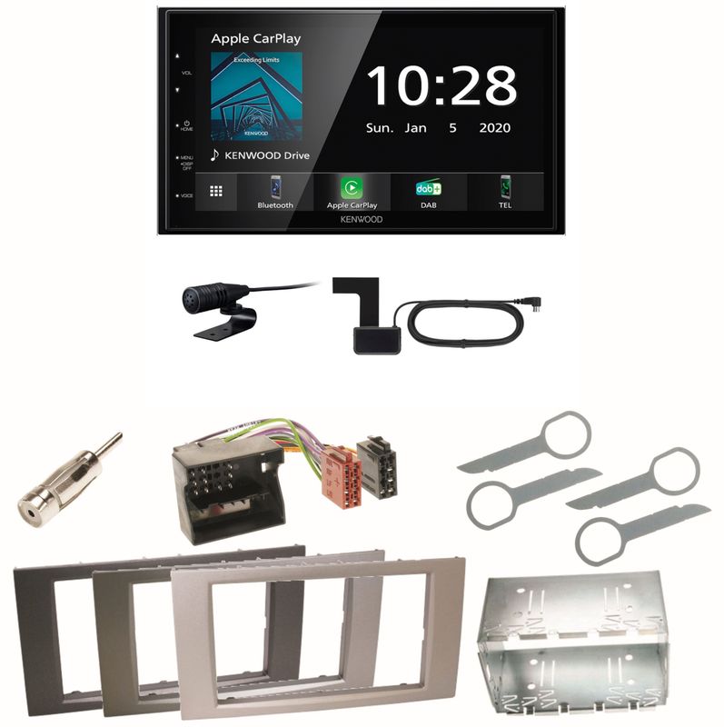 Kenwood DMX5020DABS Android Auto Einbauset für Ford Focus C-Max Fiesta Transit Kenwood DMX5020DABS Android Auto Einbauset für Ford Focus C-Max Fiesta Transit