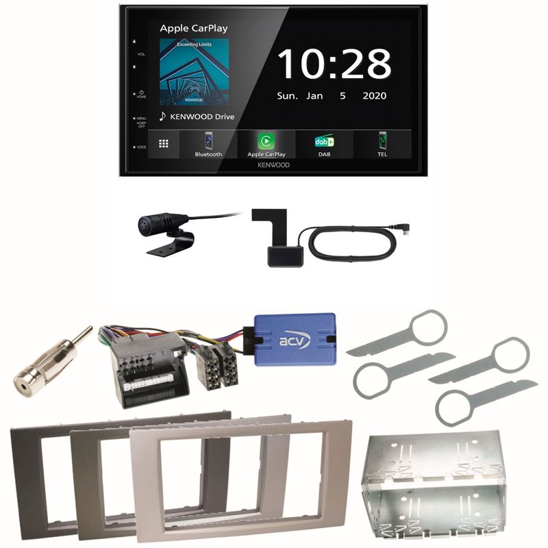Kenwood DMX5020DABS Android Auto Einbauset für Ford Kuga Fusion Galaxy S-Max Kenwood DMX5020DABS Android Auto Einbauset für Ford Kuga Fusion Galaxy S-Max