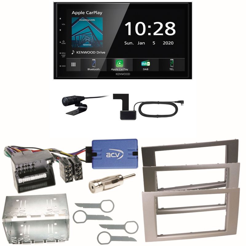 Kenwood DMX5020DABS Android Auto Einbauset für Ford Focus C-Max Fiesta Transit Kenwood DMX5020DABS Android Auto Einbauset für Ford Focus C-Max Fiesta Transit