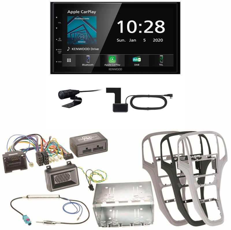 Kenwood DMX5020DABS Android Auto CarPlay Einbauset für Opel Astra J Kenwood DMX5020DABS Android Auto CarPlay Einbauset für Opel Astra J