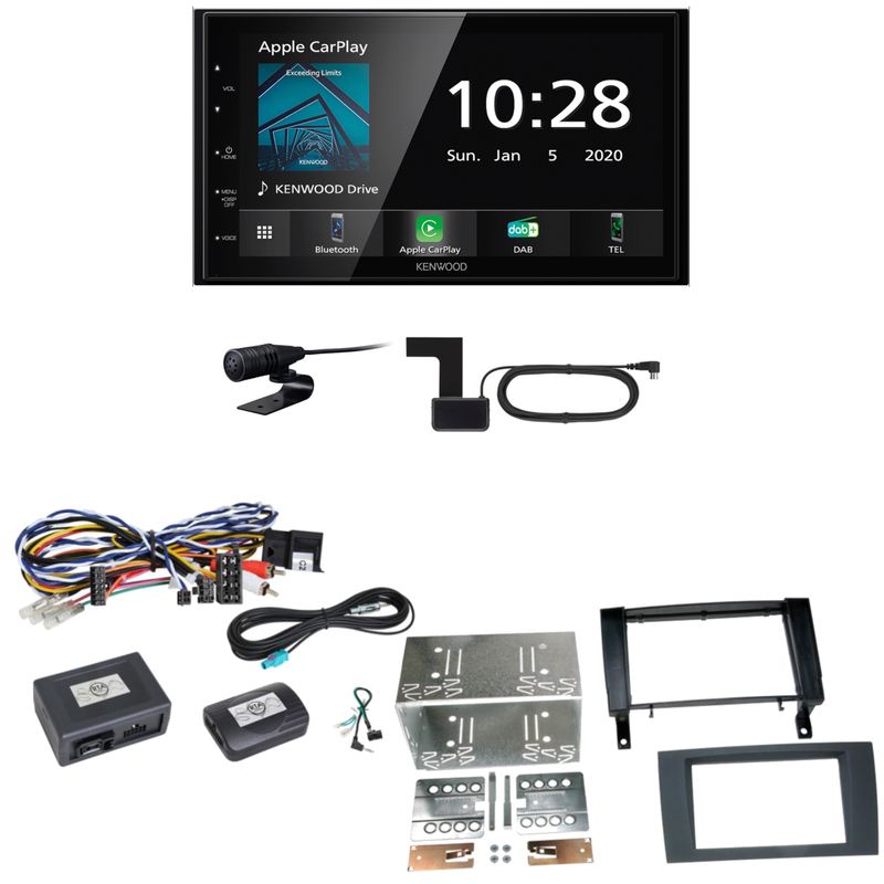 Kenwood DMX5020DABS Android Auto CarPlay Einbauset für Mercedes SLK R171 Kenwood DMX5020DABS Android Auto CarPlay Einbauset für Mercedes SLK R171