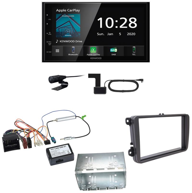 Kenwood DMX5020DABS Android Auto CarPlay Einbauset für T6 Sharan 2 Beetle Kenwood DMX5020DABS Android Auto CarPlay Einbauset für T6 Sharan 2 Beetle