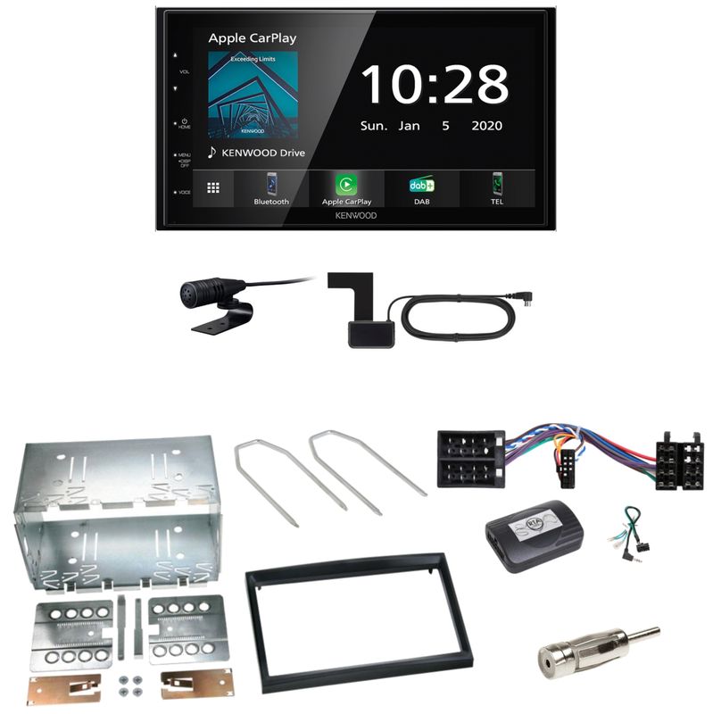 Kenwood DMX5020DABS Android Auto CarPlay Einbauset für Peugeot 307 Citroen C2 C3 Kenwood DMX5020DABS Android Auto CarPlay Einbauset für Peugeot 307 Citroen C2 C3