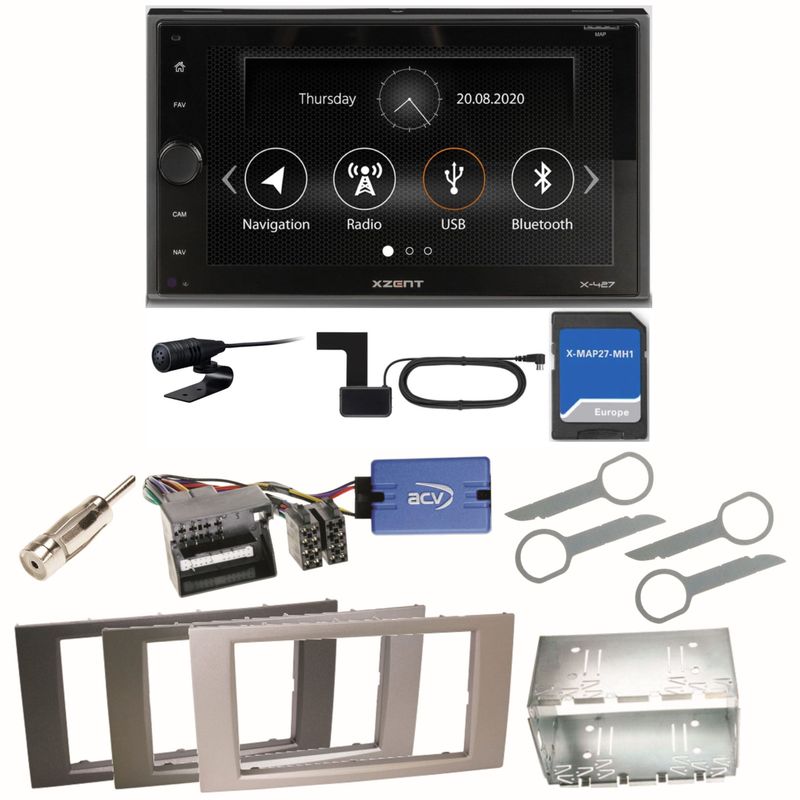 Xzent X-427 Navigation Digitalradio Einbauset für Ford Kuga Fusion Galaxy S-Max Xzent X-427 Navigation Digitalradio Einbauset für Ford Kuga Fusion Galaxy S-Max