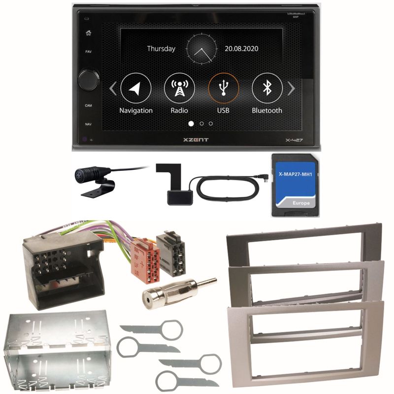 Xzent X-427 Navigation Digitalradio Einbauset für Ford Focus Fusion Galaxy S-Max Xzent X-427 Navigation Digitalradio Einbauset für Ford Focus Fusion Galaxy S-Max