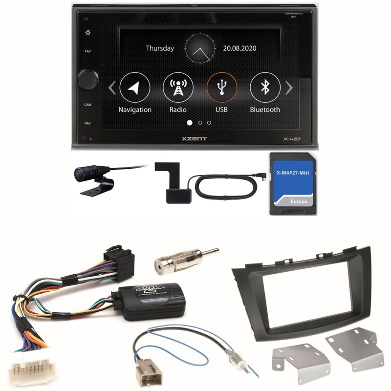 Xzent X-427 Navigation Digitalradio Einbauset für Suzuki Swift Sport FZ NZ Xzent X-427 Navigation Digitalradio Einbauset für Suzuki Swift Sport FZ NZ