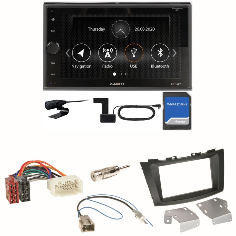 Xzent X-427 Navigation Digitalradio Einbauset für Suzuki Swift Sport FZ NZ Xzent X-427 Navigation Digitalradio Einbauset für Suzuki Swift Sport FZ NZ