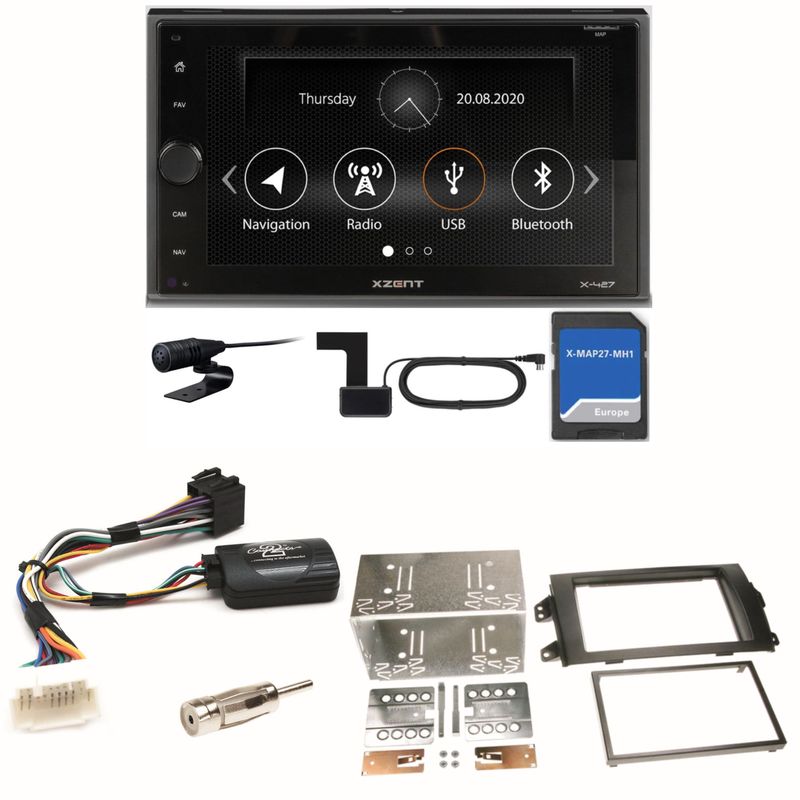 Xzent X-427 Navigation Digitalradio Einbauset für Suzuki SX4 Fiat Sedici Xzent X-427 Navigation Digitalradio Einbauset für Suzuki SX4 Fiat Sedici