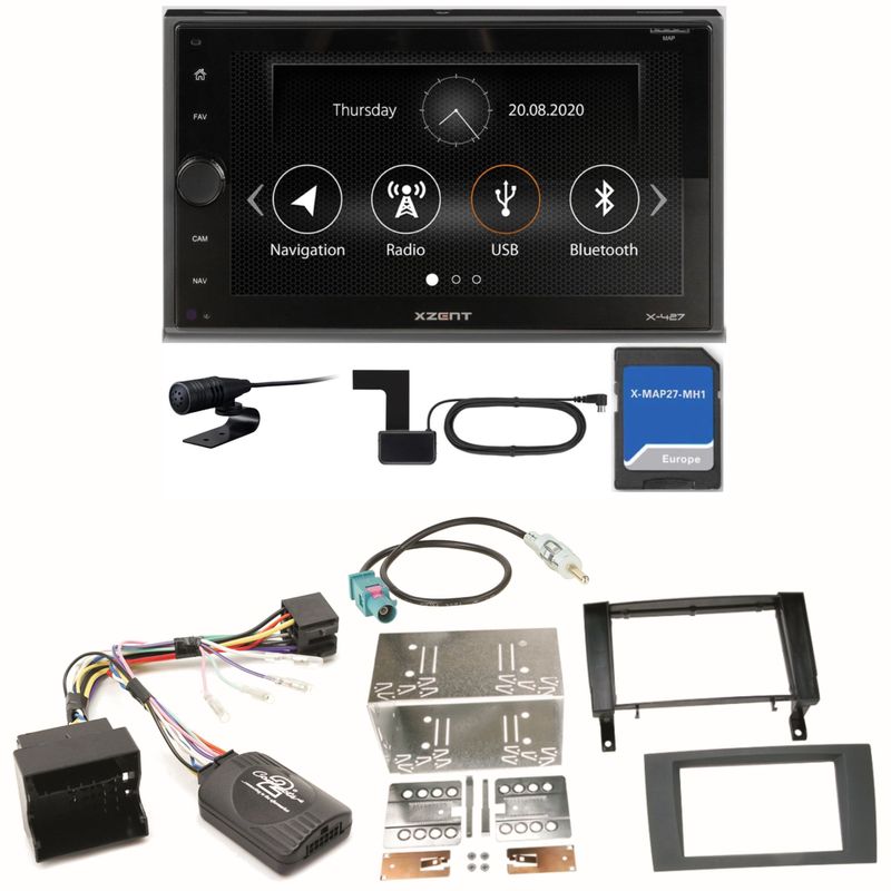 Xzent X-427 Navigation Digitalradio Bluetooth Einbauset für Mercedes SLK R171 Xzent X-427 Navigation Digitalradio Bluetooth Einbauset für Mercedes SLK R171