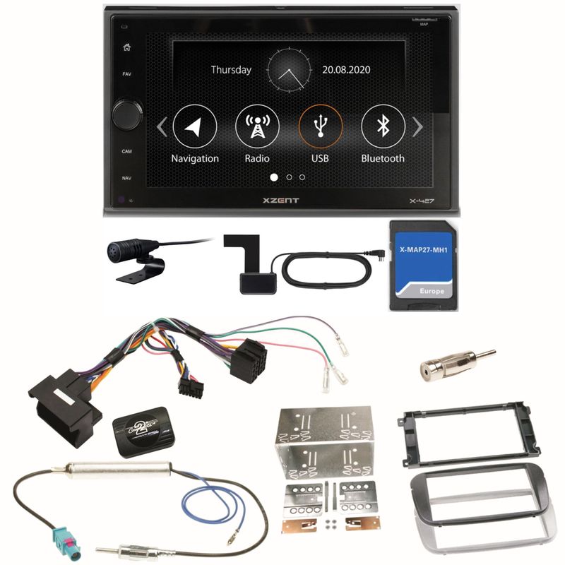 Xzent X-427 Navigation Digitalradio Einbauset für Ford Focus Mondeo S-Max Galaxy Xzent X-427 Navigation Digitalradio Einbauset für Ford Focus Mondeo S-Max Galaxy