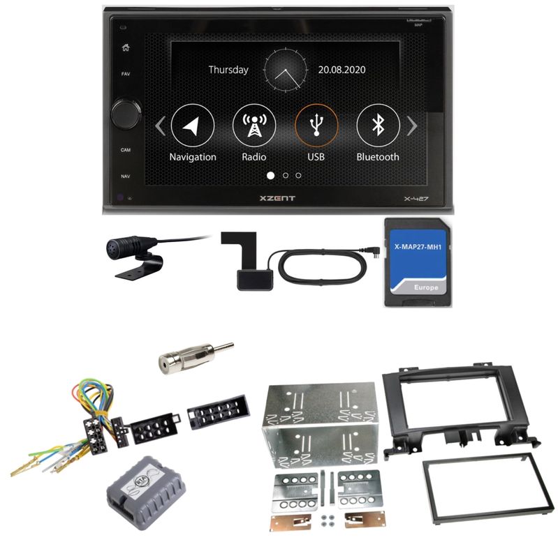 Xzent X-427 Navigation Digitalradio Einbauset für Mercedes Sprinter W906 Crafter Xzent X-427 Navigation Digitalradio Einbauset für Mercedes Sprinter W906 Crafter