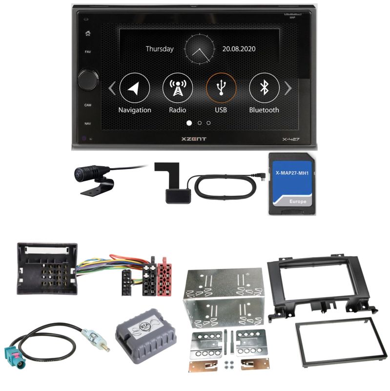 Xzent X-427 Navigation Digitalradio Einbauset für Mercedes Sprinter W906 Crafter Xzent X-427 Navigation Digitalradio Einbauset für Mercedes Sprinter W906 Crafter