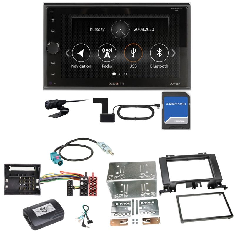 Xzent X-427 Navigation Digitalradio Einbauset für Mercedes Sprinter W906 Crafter Xzent X-427 Navigation Digitalradio Einbauset für Mercedes Sprinter W906 Crafter