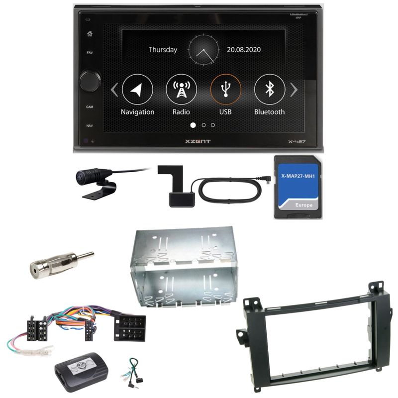 Xzent X-427 Navigation Digitalradio Einbauset für Mercedes Vito Viano W639 Xzent X-427 Navigation Digitalradio Einbauset für Mercedes Vito Viano W639