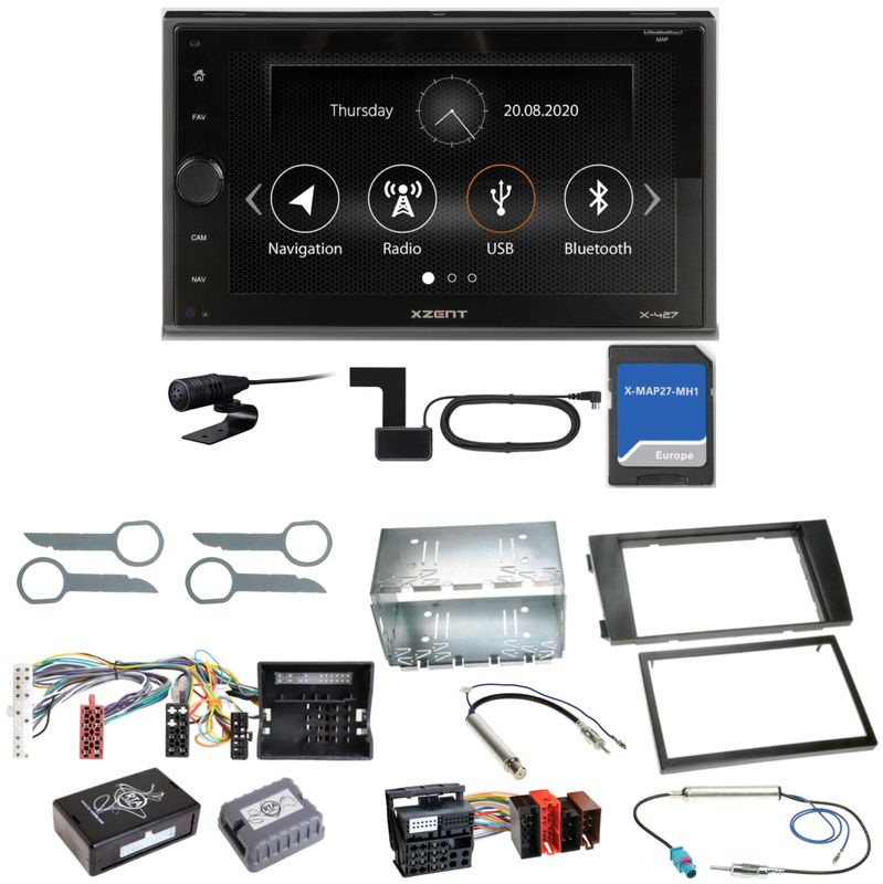 Xzent X-427 Navigation Digitalradio Bluetooth Einbauset für Audi A6 4B Facelift Xzent X-427 Navigation Digitalradio Bluetooth Einbauset für Audi A6 4B Facelift