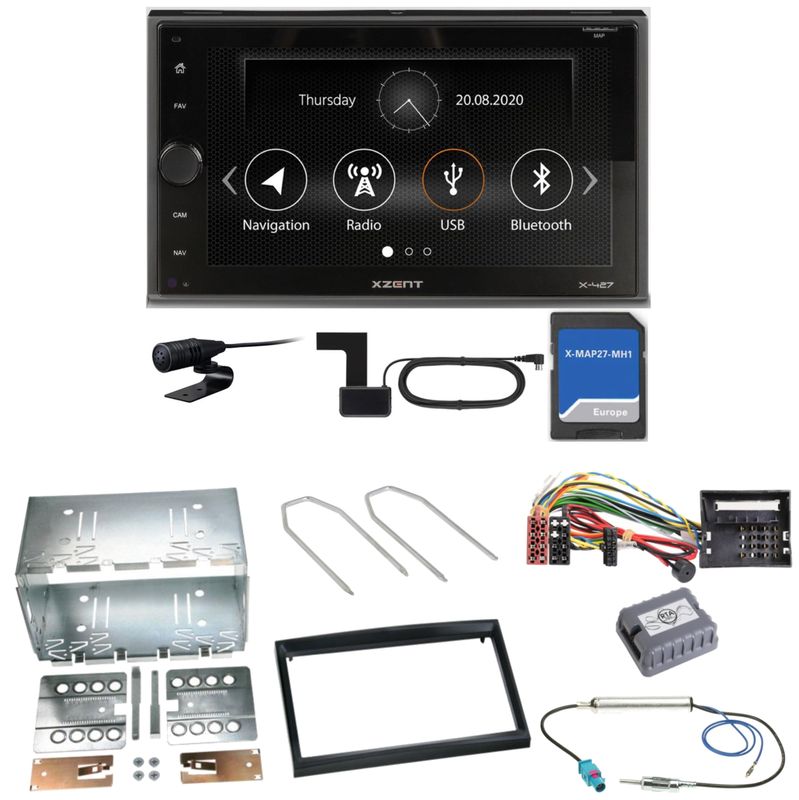 Xzent X-427 Navigation Digitalradio Einbauset für Citroen C2 C3 Berlingo Jumpy Xzent X-427 Navigation Digitalradio Einbauset für Citroen C2 C3 Berlingo Jumpy