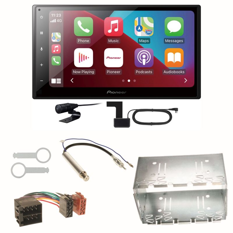 Pioneer SPH-DA160DAB CarPlay Einbauset für Golf 4 Passat 3B 3BG Lupo