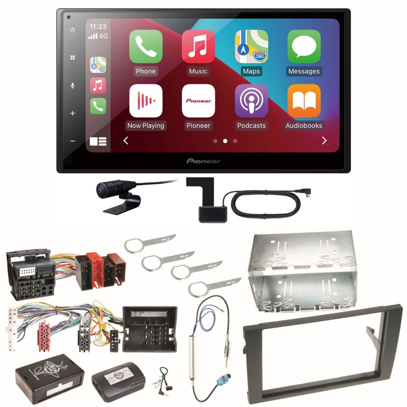 Pioneer SPH-DA160DAB Android Auto CarPlay Einbauset für Audi A4 B6 B7 Seat Exeo Pioneer SPH-DA160DAB Android Auto CarPlay Einbauset für Audi A4 B6 B7 Seat Exeo