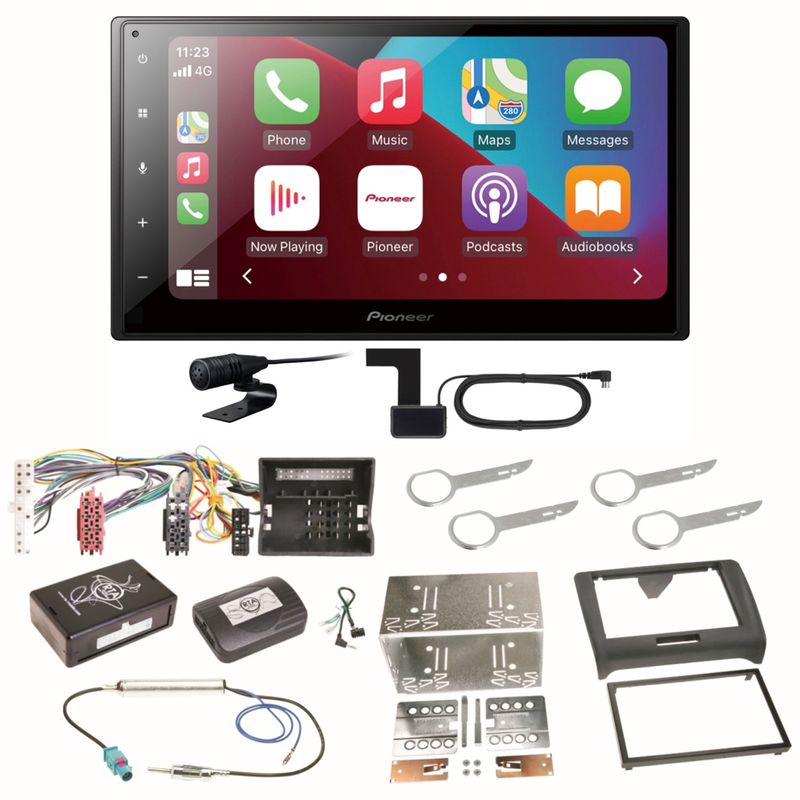 Pioneer SPH-DA160DAB Android Auto CarPlay Einbauset für Audi TT 8J Pioneer SPH-DA160DAB Android Auto CarPlay Einbauset für Audi TT 8J
