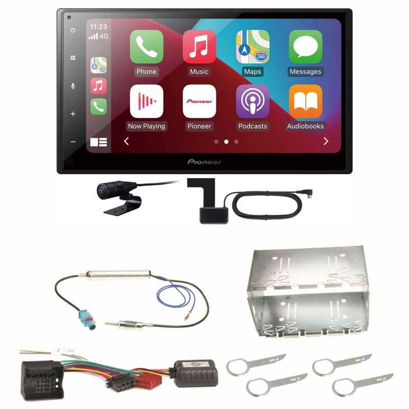 Pioneer SPH-DA160DAB Android Auto CarPlay Einbauset für Fox Polo 9N3