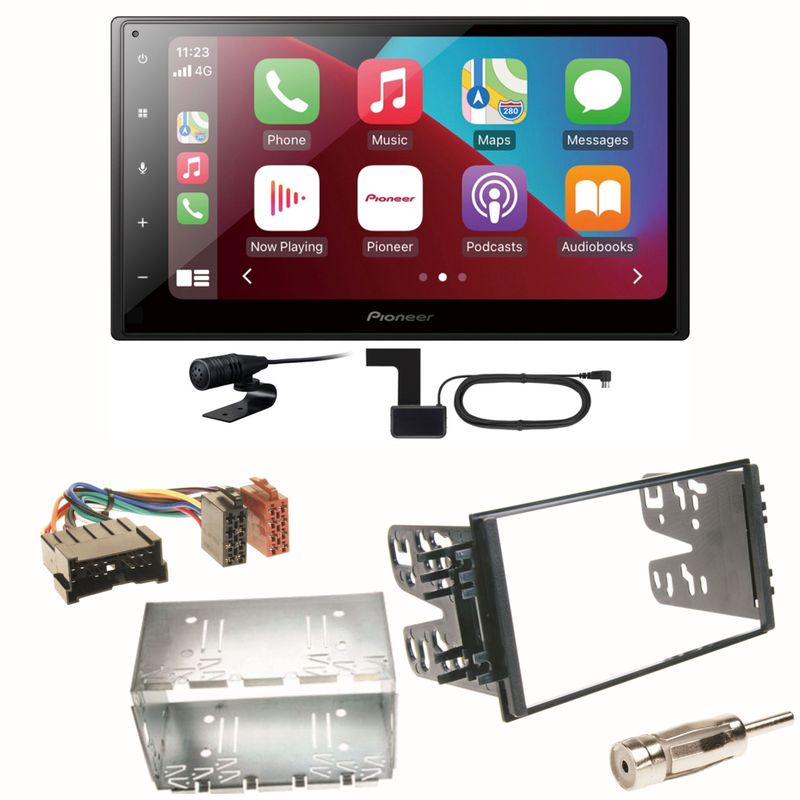 Pioneer SPH-DA160DAB Android Auto Einbauset für Kia Sorento JC Rio DC Carnival