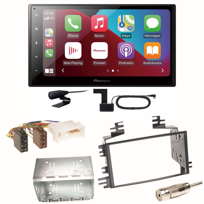 Pioneer SPH-DA160DAB Android Auto CarPlay Einbauset für Kia Sportage JE Rio JB