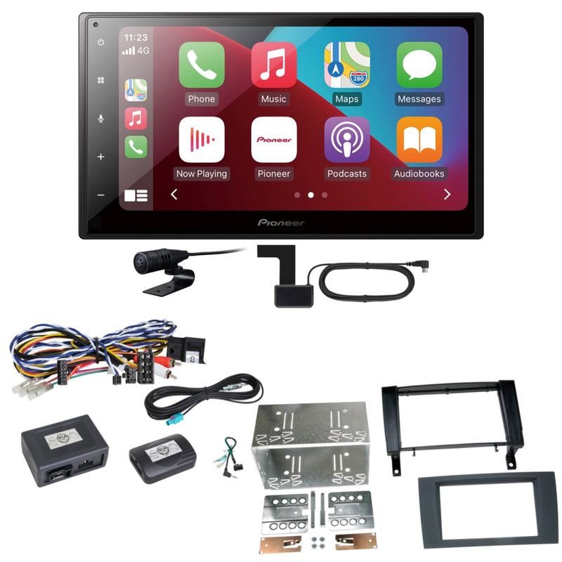 Pioneer SPH-DA160DAB Android Auto CarPlay Einbauset für Mercedes SLK R171