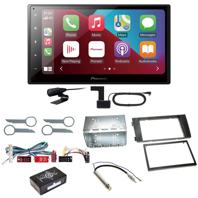 Pioneer SPH-DA160DAB Android Auto CarPlay Einbauset für Audi A6 4B Pioneer SPH-DA160DAB Android Auto CarPlay Einbauset für Audi A6 4B