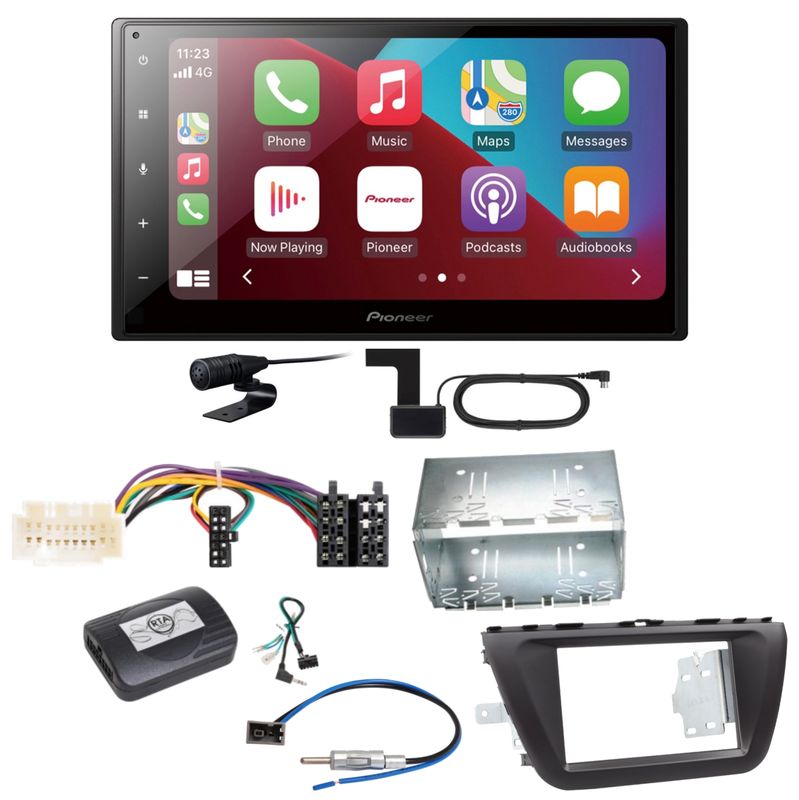 Pioneer SPH-DA160DAB Android Auto CarPlay Einbauset für Suzuki SX4 S-Cross