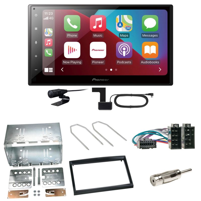 Pioneer SPH-DA160DAB Android Auto Einbauset für Peugeot 307 Citroen C2 C3