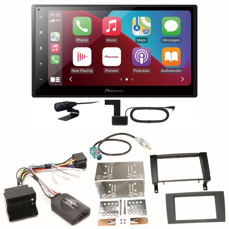 Pioneer SPH-DA160DAB Android Auto Einbauset für Mercedes SLK R171 ab 2008