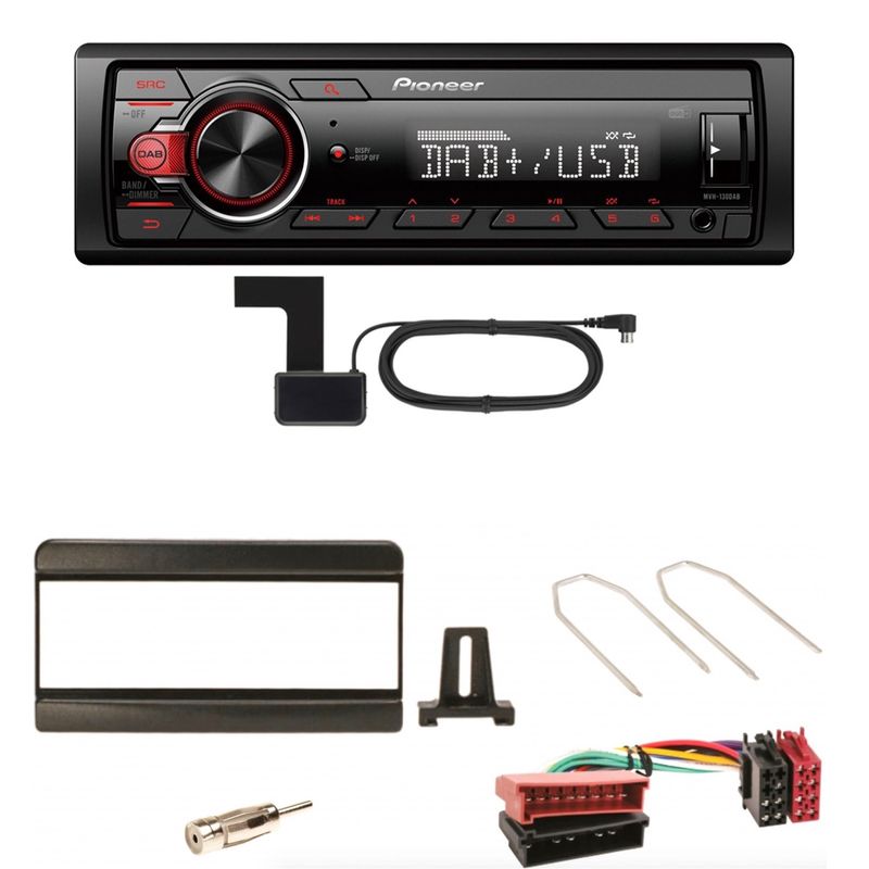 Pioneer MVH-130DAB Digitalradio USB Einbauset für Focus Fiesta Puma Mondeo Pioneer MVH-130DAB Digitalradio USB Einbauset für Focus Fiesta Puma Mondeo