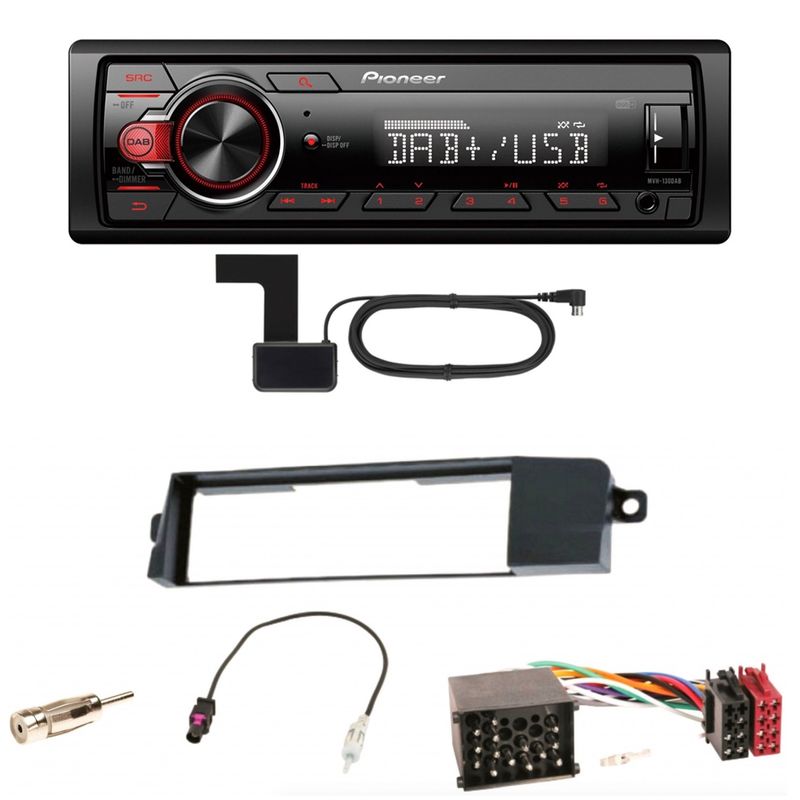 Pioneer MVH-130DAB Digitalradio USB Einbauset für BMW 3er E46