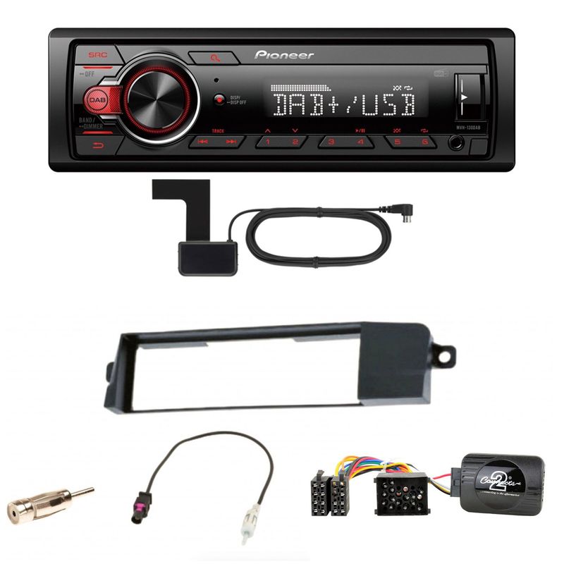 Pioneer MVH-130DAB Digitalradio USB Einbauset für BMW 3er E46
