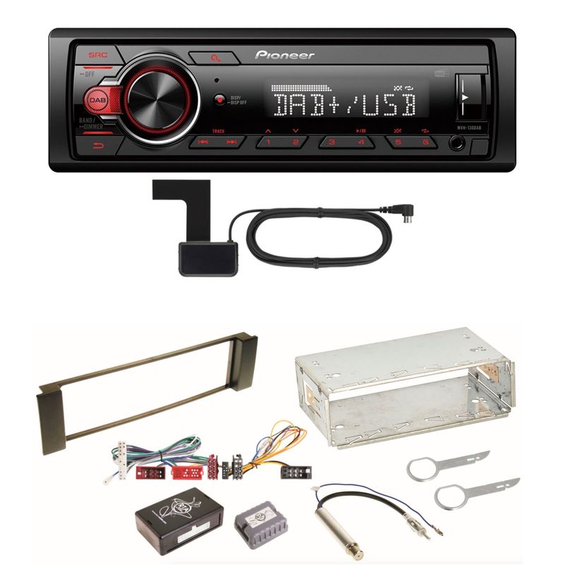Pioneer MVH-130DAB Digitalradio USB Einbauset für Audi A3 8L A6 4B Pioneer MVH-130DAB Digitalradio USB Einbauset für Audi A3 8L A6 4B