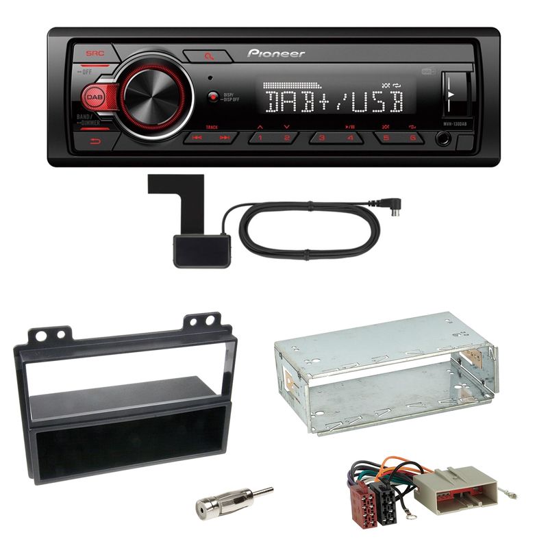Pioneer MVH-130DAB Digitalradio USB Einbauset für Ford Fiesta Fusion Pioneer MVH-130DAB Digitalradio USB Einbauset für Ford Fiesta Fusion