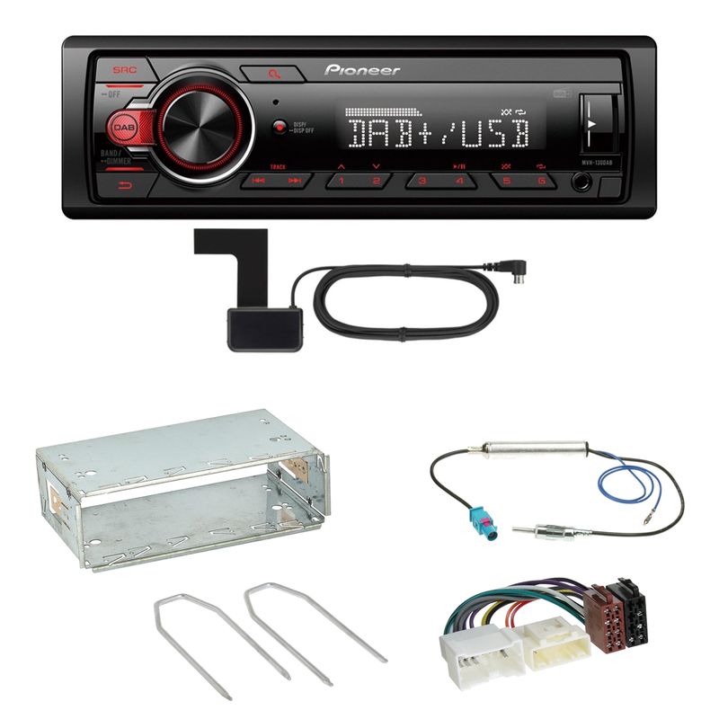 Pioneer MVH-130DAB Digitalradio USB Einbauset für Mercedes Citan W415
