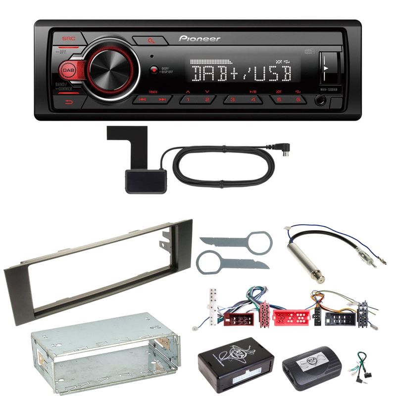 Pioneer MVH-130DAB Digitalradio USB Einbauset für Audi A3 8P 8PA Pioneer MVH-130DAB Digitalradio USB Einbauset für Audi A3 8P 8PA