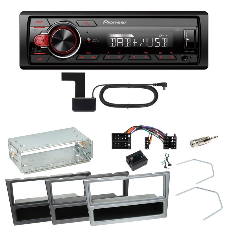 Pioneer MVH-130DAB Digitalradio USB Einbauset für Opel Vectra C Signum Corsa Combo Pioneer MVH-130DAB Digitalradio USB Einbauset für Opel Vectra C Signum Corsa Combo