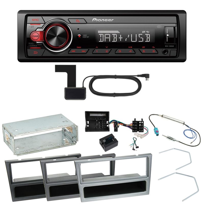 Pioneer MVH-130DAB Digitalradio USB Einbauset für Opel Signum Corsa C Tigra Twintop Pioneer MVH-130DAB Digitalradio USB Einbauset für Opel Signum Corsa C Tigra Twintop