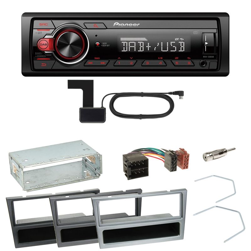 Pioneer MVH-130DAB Digitalradio USB Einbauset für Opel Omega B Meriva A Agila Vivaro Pioneer MVH-130DAB Digitalradio USB Einbauset für Opel Omega B Meriva A Agila Vivaro
