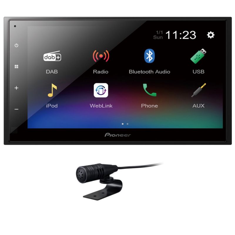 PIONEER DMH-A340DAB 2-DIN Moniceiver Bluetooth Digitalradio Weblink USB
