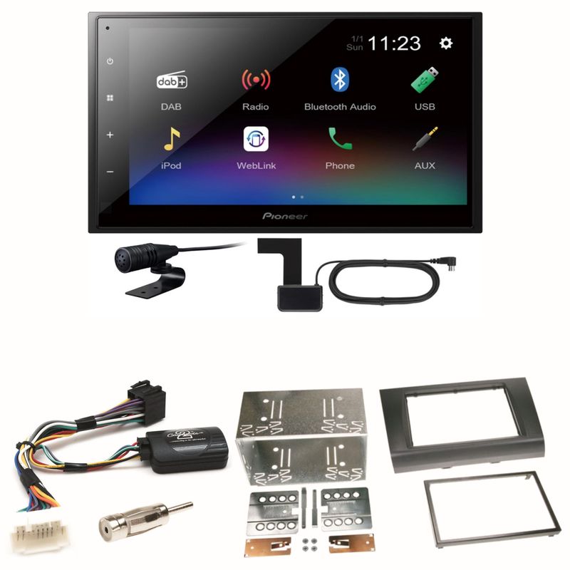 Pioneer DMH-A340DAB DAB+ Bluetooth Einbauset für Suzuki Swift Sport EZ MZ