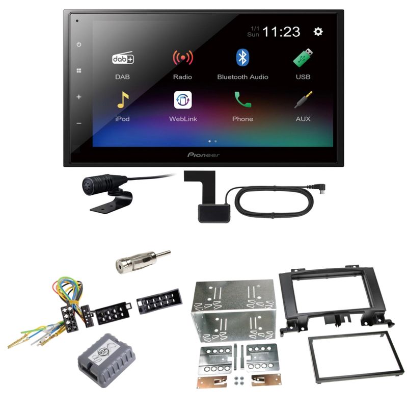 Pioneer DMH-A340DAB DAB+ Bluetooth Einbauset für Mercedes Sprinter W906 Crafter Pioneer DMH-A340DAB DAB+ Bluetooth Einbauset für Mercedes Sprinter W906 Crafter