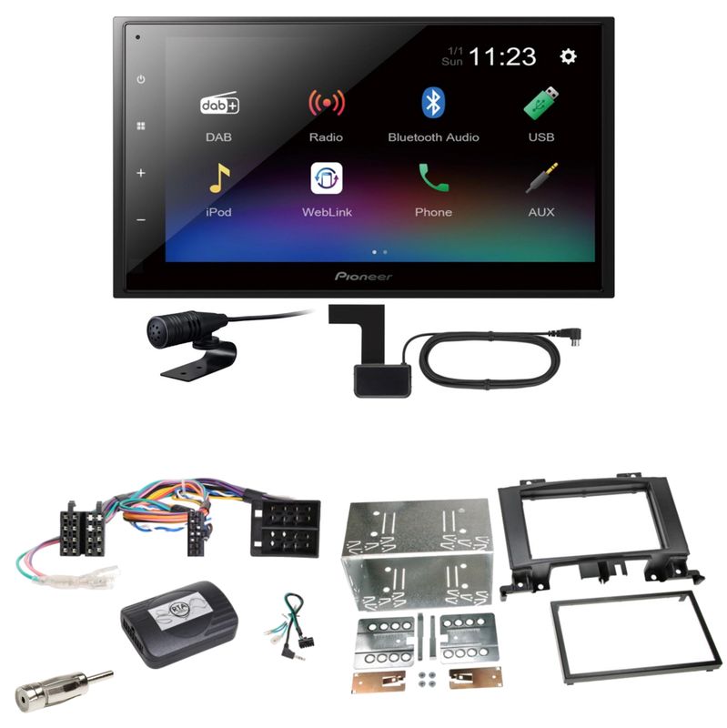 Pioneer DMH-A340DAB DAB+ Bluetooth Einbauset für Mercedes Sprinter W906 Crafter Pioneer DMH-A340DAB DAB+ Bluetooth Einbauset für Mercedes Sprinter W906 Crafter