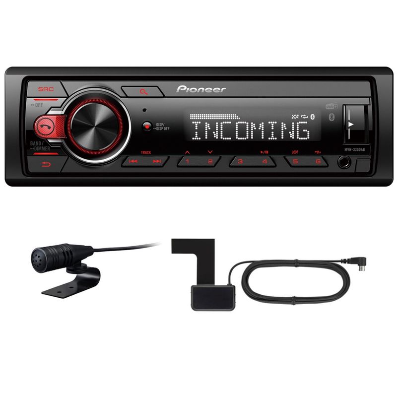 PIONEER MVH-330DAB USB MP3 DAB+ Bluetooth Digitalradio Autoradio inkl. Antenne