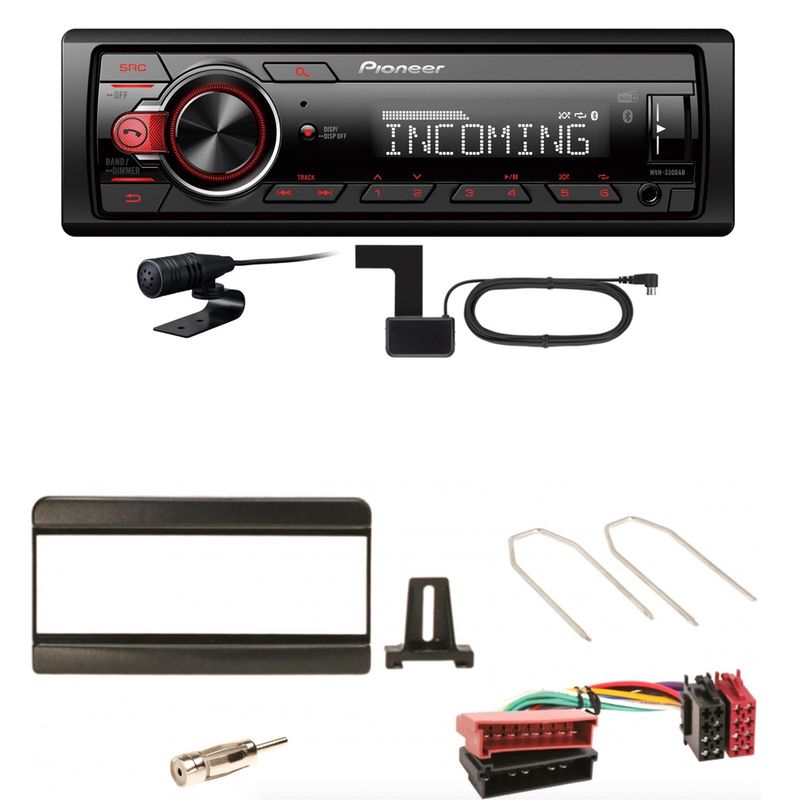 Pioneer MVH-330DAB Bluetooth Digitalradio Einbauset für Focus Fiesta Puma Mondeo Pioneer MVH-330DAB Bluetooth Digitalradio Einbauset für Focus Fiesta Puma Mondeo