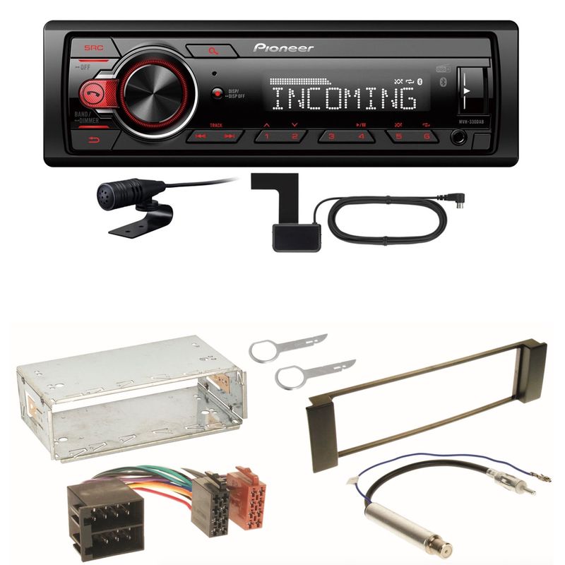 Pioneer MVH-330DAB Bluetooth Digitalradio Einbauset für Seat Leon Toledo 1M